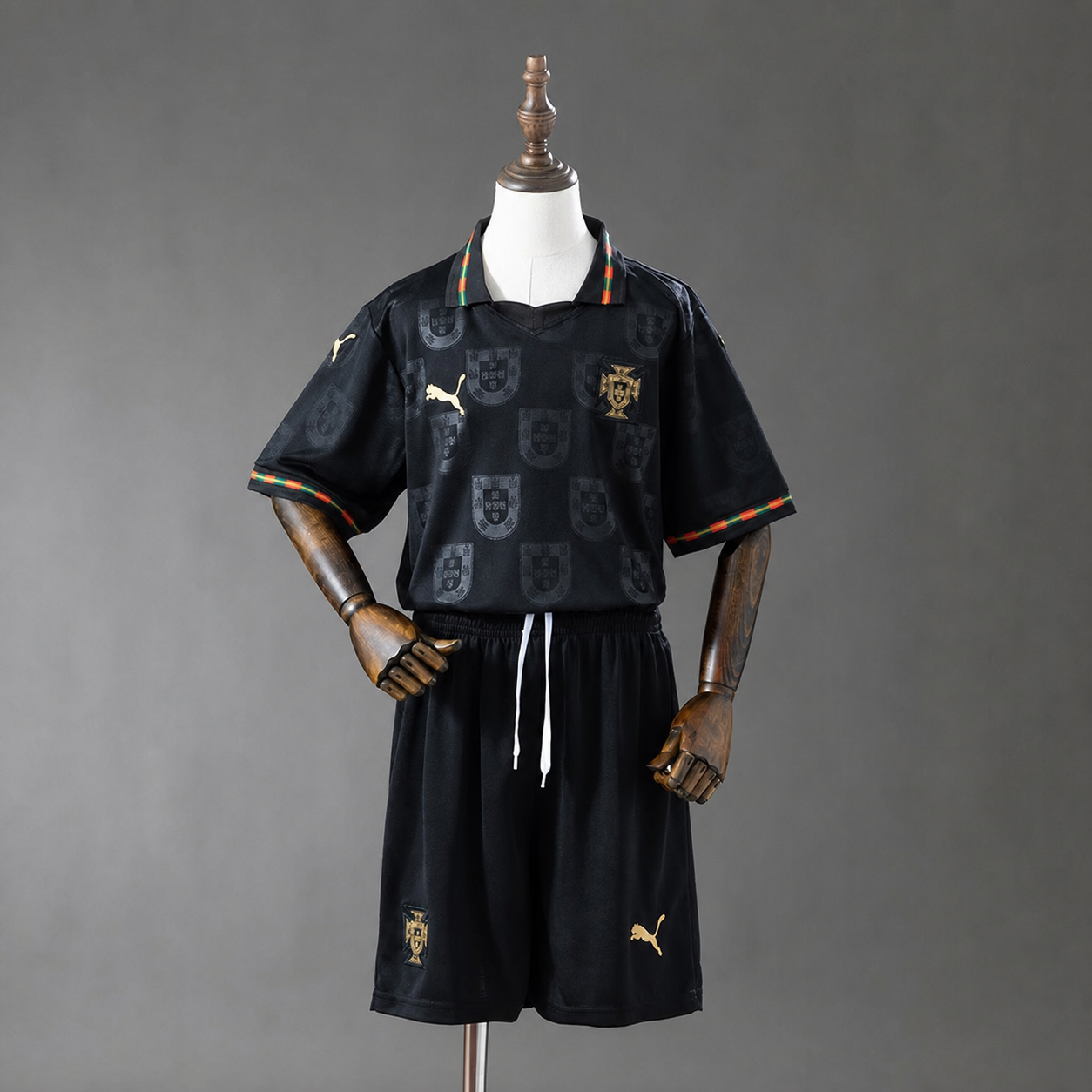 Portugal 2026 Titular Negra Kit Infantil - 1