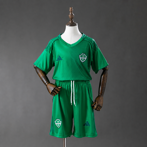 Al Ahli Saudi 2026 Titular Verde Kit Infantil - 1