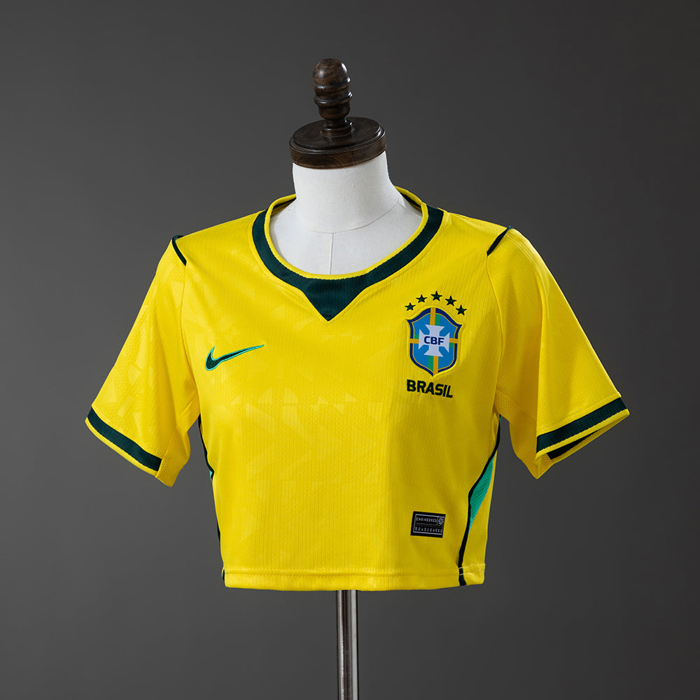 Brasil 2026 Titular Crop Top Mujer - 1