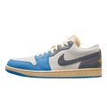 Tênis Air Jordan 1 Low "Vintage UNC Grey" Masculino Azul / Cinza