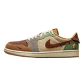 Tênis Air Jordan 1 Low "Voodoo Flax and Oil Green" Masculino