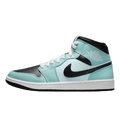 Tênis Air Jordan 1 "Mid Aqua Blue Tint" Feminino Azul