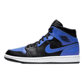 Tênis Air Jordan 1 Mid "Hyper Royal" Preto / Azul