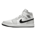 Tênis Air Jordan 1 Mid "Light Smoke Grey" Feminino Cinza