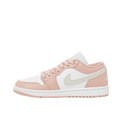 Tênis Air Jordan 1 Low "White Particle Beige Light Bone" Feminino Rosa