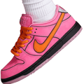 Tênis Dunk Low SB x Meninas Super Poderosas "Florzinha" Rosa