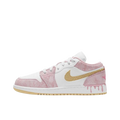 Tênis Air Jordan 1 Low "Paint Drip" Rosa