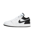 Tênis Air Jordan 1 Low "GS White Black" Branco / Preto