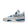 Tênis Air Jordan 4 "Military Blue" Branco / Azul