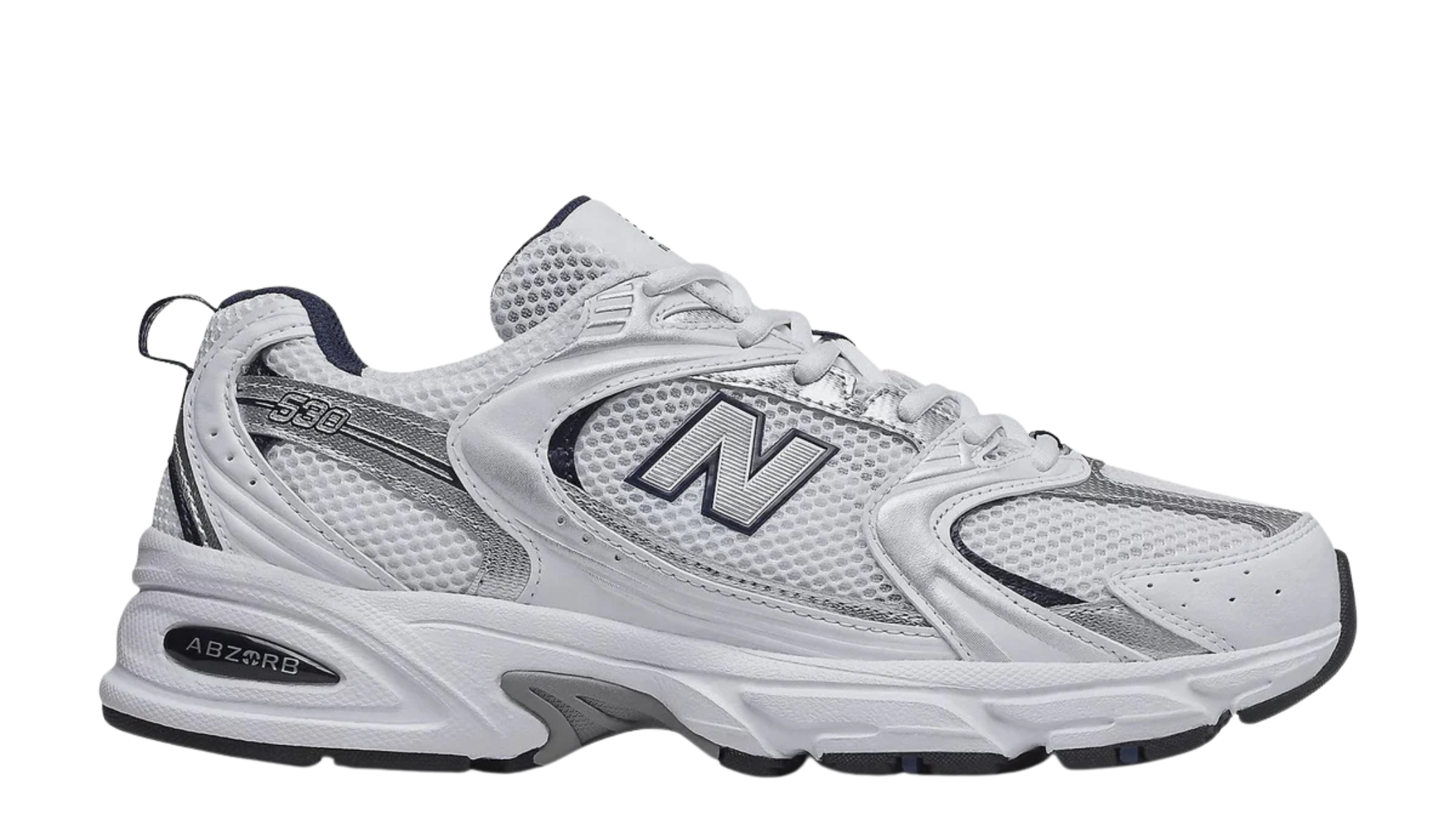 New Balance 530 White Silver Navy - Últimas unidades