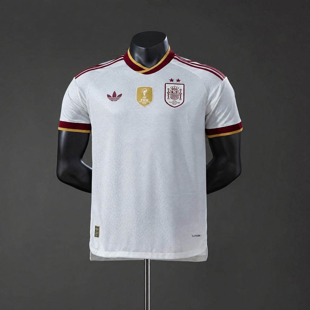 REPZ · España 2026 Away 2 Estrellas Campeones Versión Jugador · Frente (patch campeón)