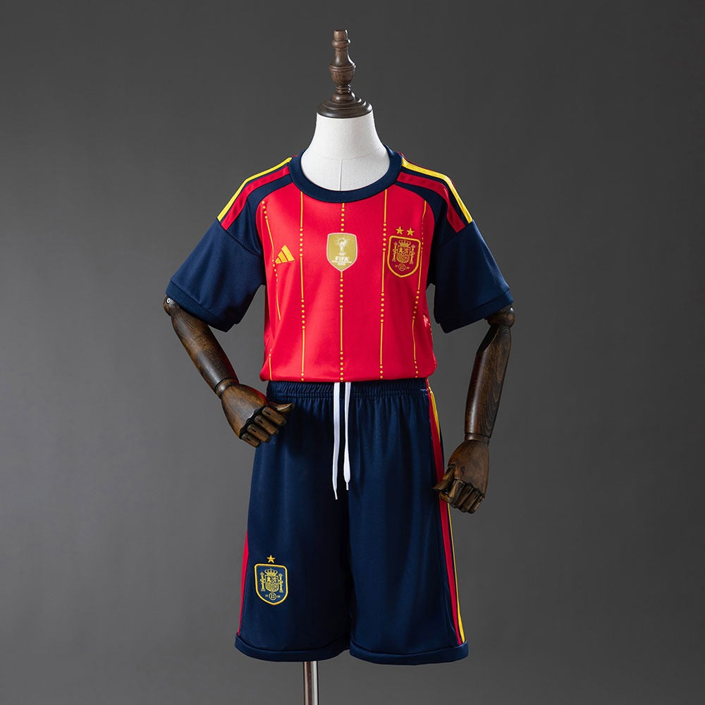 REPZ · España 2026 Home 2 Estrellas Campeones Kit Infantil · Frente