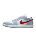 Tênis Air Jordan 1 Low "Blue Grey White Dune Red" Azul / Vermelho